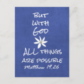 Alles ist möglich Bibelverse Begleitkarte (Vorderseite)