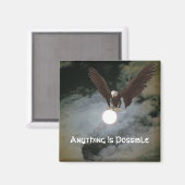 Alles ist möglich Eagle Inspiration Magnet (Vorderseite/Rückseite)