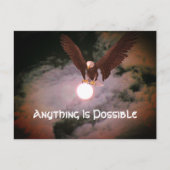 Alles ist möglich Eagle Inspiration Postkarte (Vorderseite)