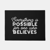 Alles ist möglich für einen, der glaubt II Fußmatte (Vorderseite)