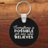 Alles ist möglich für einen, der glaubt II Schlüsselanhänger (Vorderseite)