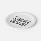 Alles ist möglich für einen, der glaubt pappteller (Schrägansicht)