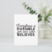 Alles ist möglich für einen, der glaubt postkarte (Stehend Vorderseite)