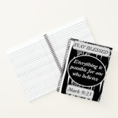 Alles ist möglich für einen, der Mark 9 glaubt Notizblock (Innenseite)