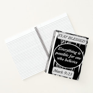 Alles ist möglich für einen, der Mark 9 glaubt Notizblock