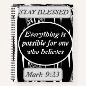 Alles ist möglich für einen, der Mark 9 glaubt Notizblock (Vorderseite)