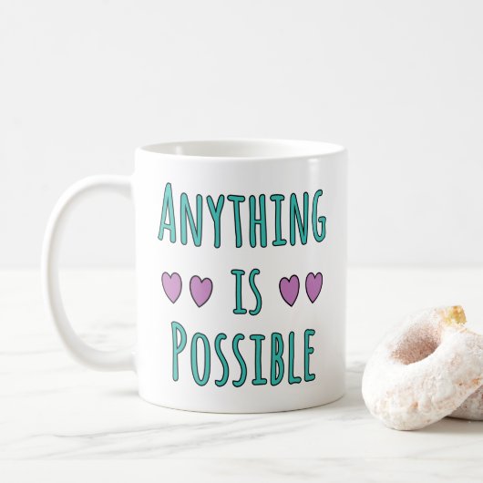 Alles ist möglich kaffeetasse (Mit Donut)