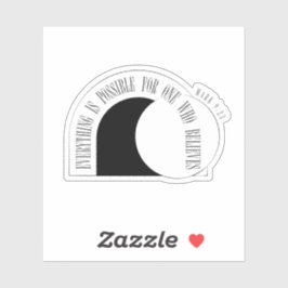 Alles ist möglich - Markus 9:23 Aufkleber