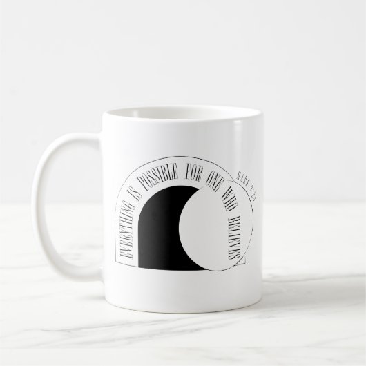 Alles ist möglich - Markus 9,23 Kaffeetasse (Links)