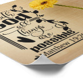 Alles ist möglich | Matthew 19:26 Poster (Ecke)