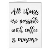Alles ist möglich mit Kaffee & Mascara (Vorne)