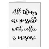 Alles ist möglich mit Kaffee & Mascara (Vorne)