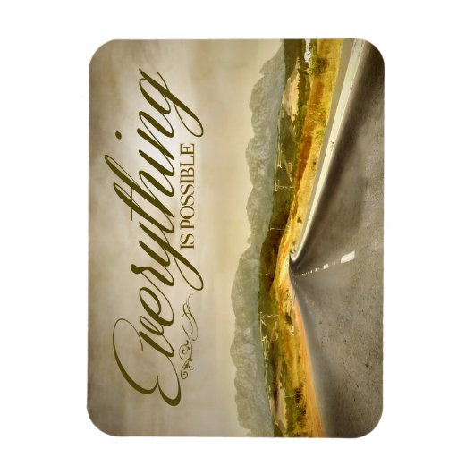 "Alles ist möglich" Motivation Affirmation Magnet (Vertikal)