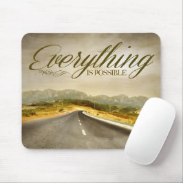 "Alles ist möglich" Motivation Affirmation Mousepad