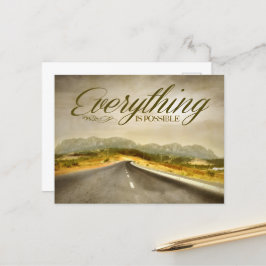 "Alles ist möglich" Motivation Affirmation Postkarte