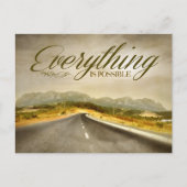 "Alles ist möglich" Motivation Affirmation Postkarte (Vorderseite)