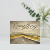 "Alles ist möglich" Motivation Affirmation Postkarte (Stehend Vorderseite)