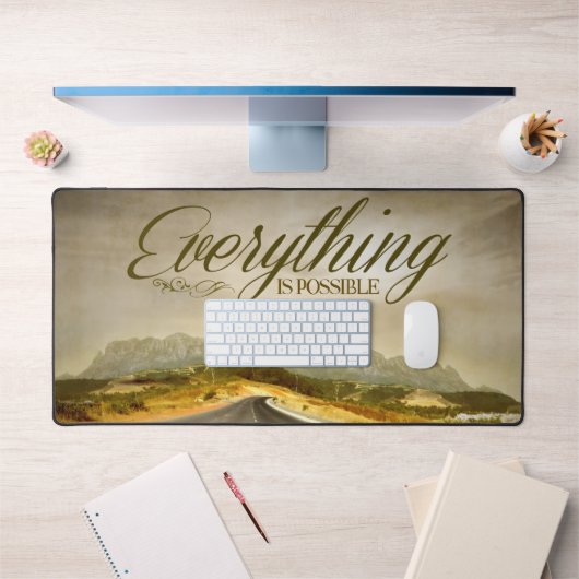 "Alles ist möglich" Motivation Affirmation Schreibtischunterlage (Büro 1)