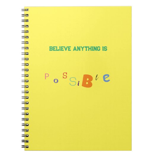 Alles ist möglich Notebook Notizblock (Vorderseite)