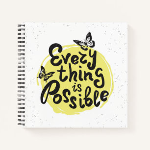 Alles ist möglich notizblock