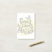 Alles ist möglich post-it klebezettel (Auf Schreibtisch)