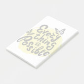 Alles ist möglich post-it klebezettel (angewinkelt)