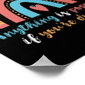 Alles ist möglich, Rainbow Dyslexic Reading Poster (Ecke)