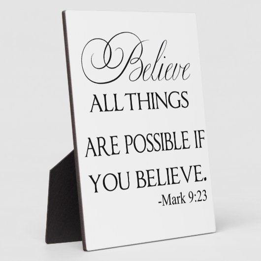 Alles ist möglich, wenn Sie glauben Fotoplatte (Seite)