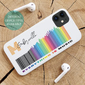 Alles ist Music Rainbow Sound Barcode Monogram Case-Mate iPhone Hülle