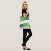 Alles ist Music Text Green Barcode Song Player Tasche (Am Model)