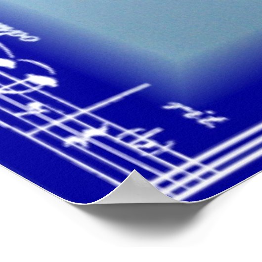 Alles ist Musik (Gedicht) Poster (Ecke)