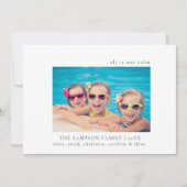 Alles ist nicht ruhig Foto Familienfest Weihnachts Dankeskarte (Vorderseite)