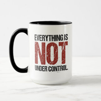 Alles ist nicht unter Kontrolle Sarkastischer Spru Tasse