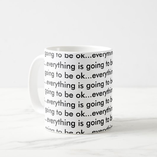 alles ist OKAY Kaffeetasse (Vorderseite Links)