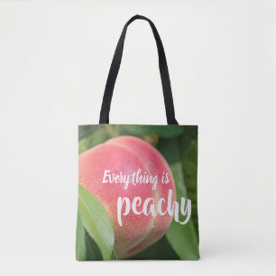 Alles ist pfirsichfarbenes //-Pfirsich-Foto Tasche
