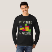 Alles ist Phantastisches Gebäude Blocks Puzzle T-Shirt (Vorne ganz)