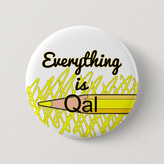 Alles ist Quaternär Alluvium-Feldgeologie Button (Vorderseite)