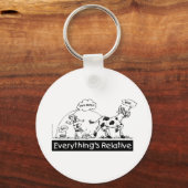Alles ist relativ schlüsselanhänger (Vorderseite)