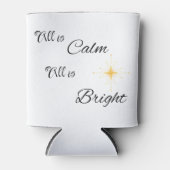 Alles ist ruhig, alles ist hell auf einem Getränk Dosenkühler (Vorderseite)