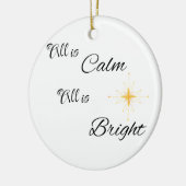 Alles ist ruhig, alles ist hell auf einem keramik ornament (Links)