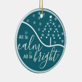 Alles ist ruhig. Alles ist hell Keramik Ornament (Rechts)