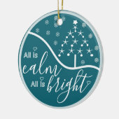 Alles ist ruhig. Alles ist hell Keramik Ornament (Links)