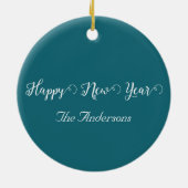 Alles ist ruhig. Alles ist hell Keramik Ornament (Hinten)