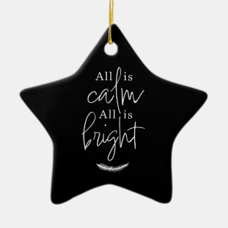 Alles ist ruhig, alles ist hell, schwarzer moderne keramik ornament