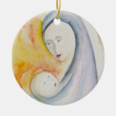 Alles ist ruhig, alles ist hell und wasserfarbig keramik ornament (Vorne)