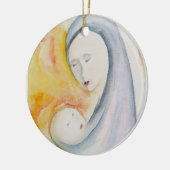 Alles ist ruhig, alles ist hell und wasserfarbig keramik ornament (Links)