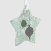 Alles ist ruhig, alles ist helle Hirsch-Akrylorsch Ornament (Vorderseite)