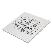 Alles ist ruhig, alles ist helle Wortkunst Fliese (Seite)