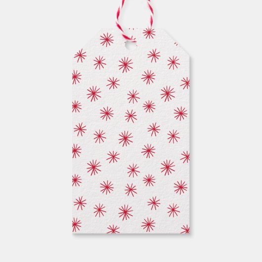 Alles ist ruhig, alles ist hellrot geschenkanhänger (Rückseite)