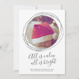 Alles ist ruhig, alles ist schön Personalisiert Feiertagskarte